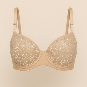 Victoria’s Secret Dream Angels Rhinestone Push-Up Bra | 34DD Nude | NEW
